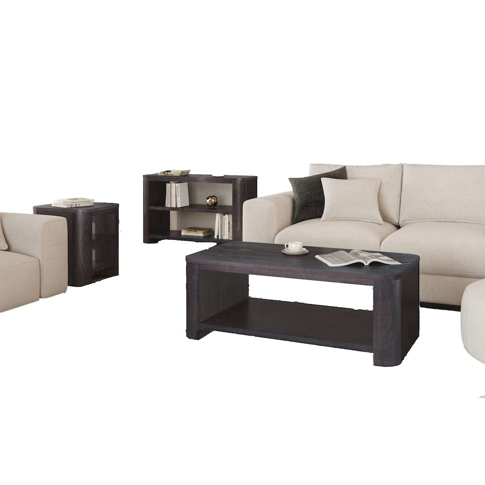 Janzen Three Piece Contemporary Modern Living Room Occasional Table Set. Picture 1