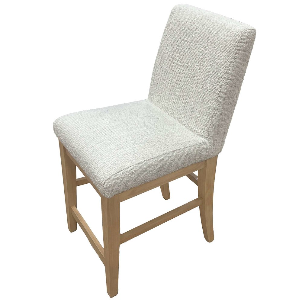 Sequoia Modern Rustic Solid Wood Upholstered Parsons Counter Stool (Set of 2). Picture 3