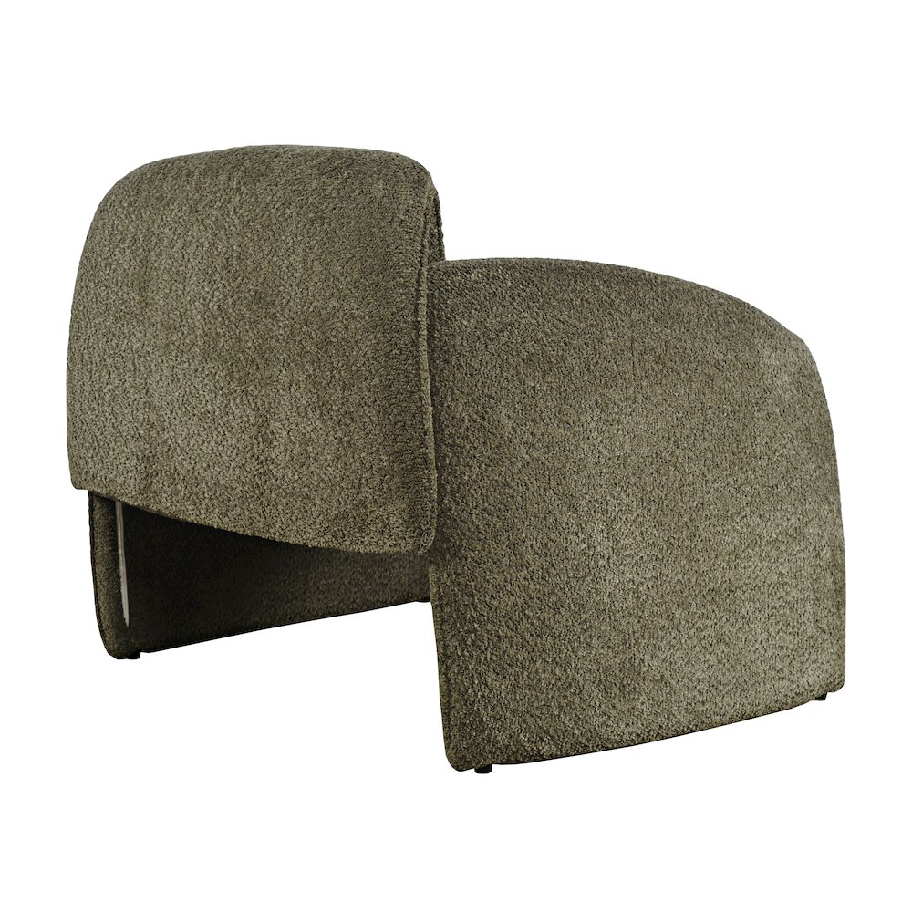 Dolce Mid-Century Modern Bent Angle Upholstered Accent Chair. Picture 4