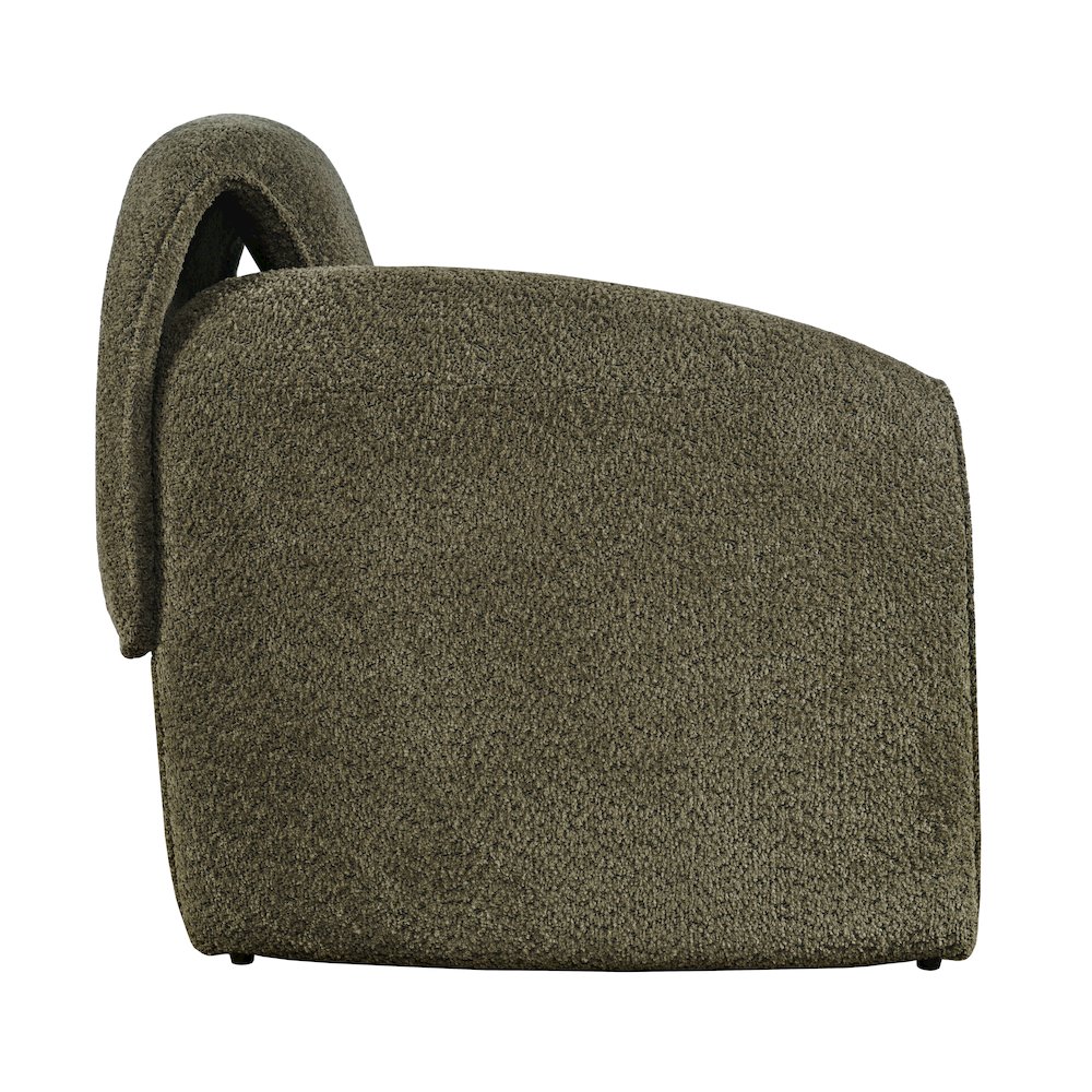 Dolce Mid-Century Modern Bent Angle Upholstered Accent Chair. Picture 3