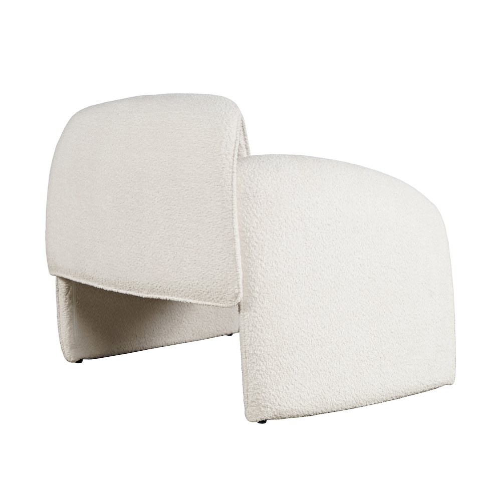 Dolce Mid-Century Modern Bent Angle Upholstered Accent Chair. Picture 4