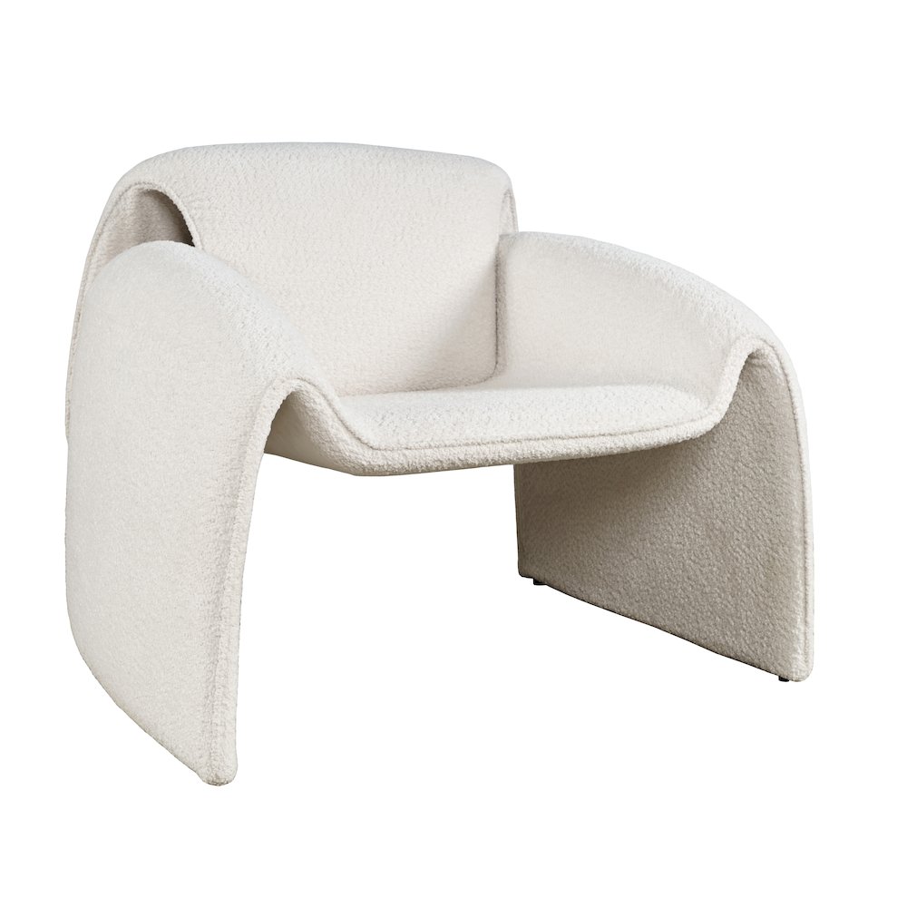 Dolce Mid-Century Modern Bent Angle Upholstered Accent Chair. Picture 2