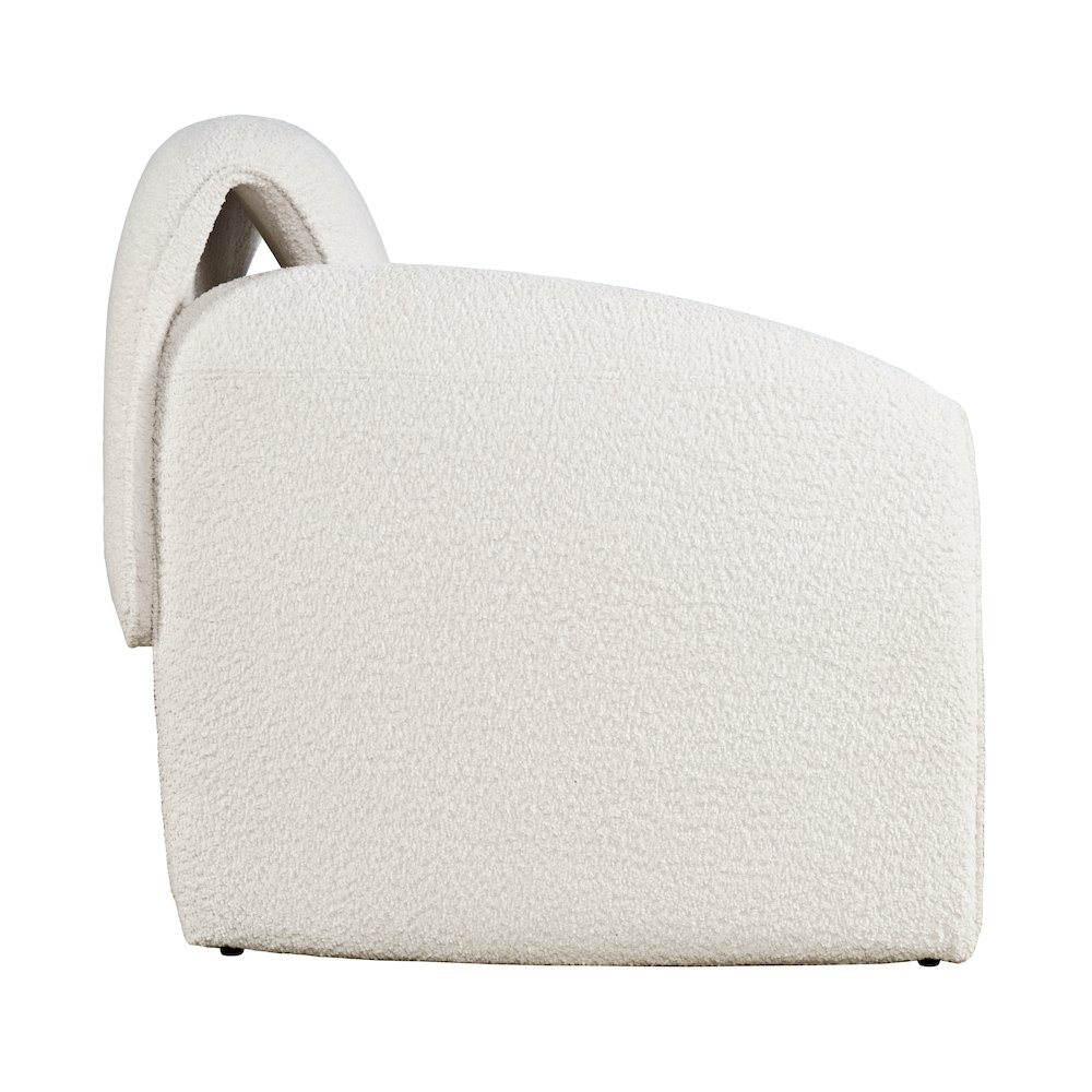 Dolce Mid-Century Modern Bent Angle Upholstered Accent Chair. Picture 3