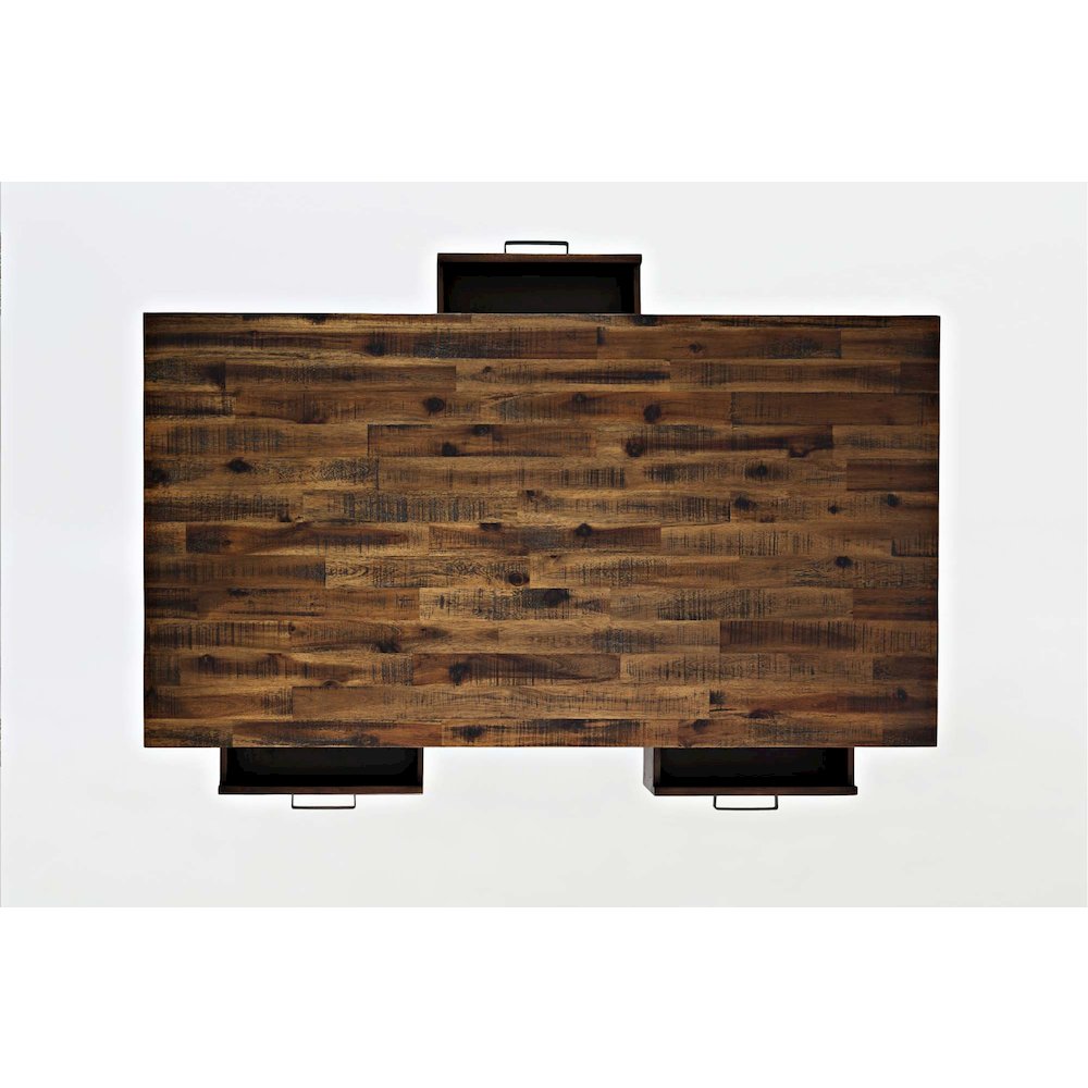 Cannon Valley Rustic Modern 3-Pc Living Room Coffee/End/Side Table Set. Picture 5
