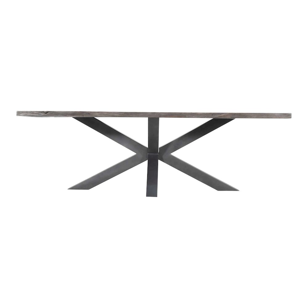 Nordic Ridge 94" Modern Rustic Solid Wood Live Edge Dining Table. Picture 8