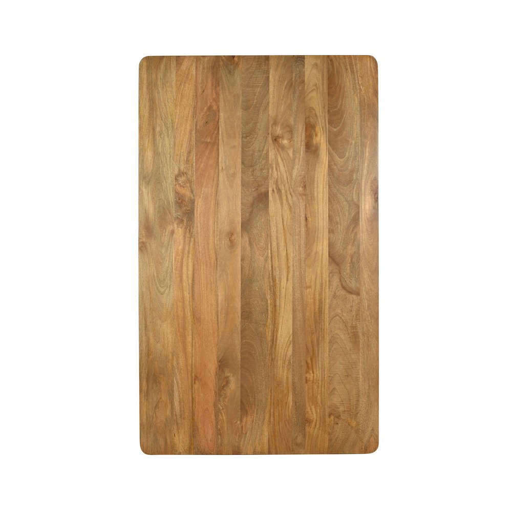 Bodhi 70" Rustic Solid Wood Dining Table. Picture 6