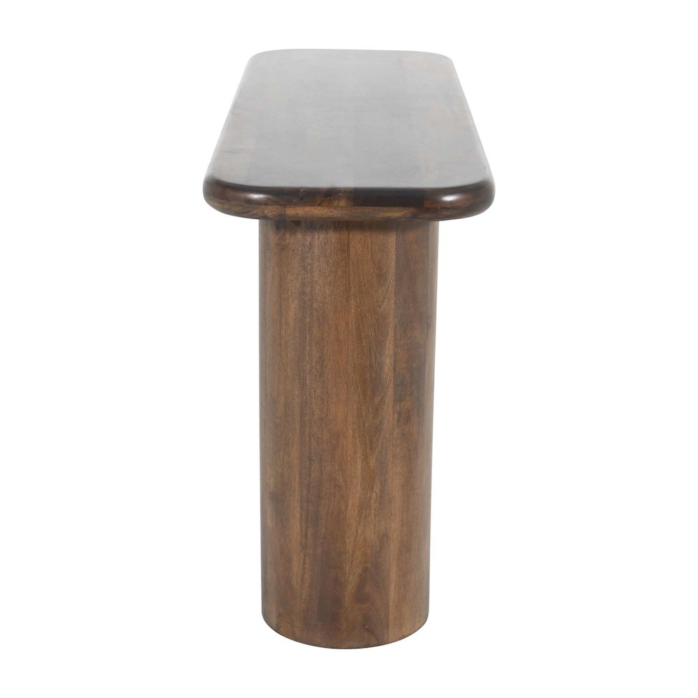 Mandara Global Modern 54" Solid Wood Pillar Sofa Console Table. Picture 6