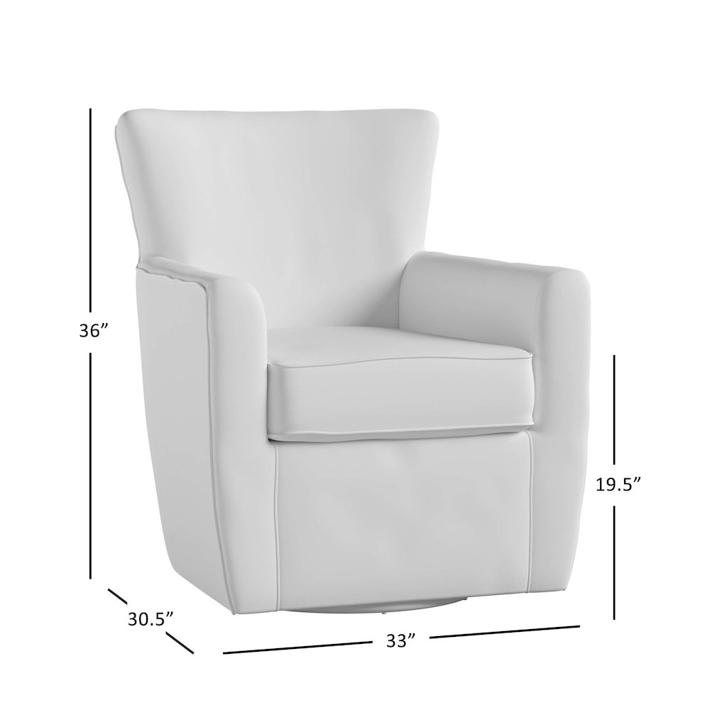 Blakely Harper Contemporary Traditional Swivel Accent Chair. Picture 8