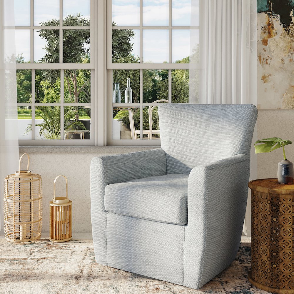 Blakely Harper Contemporary Traditional Swivel Accent Chair. Picture 2