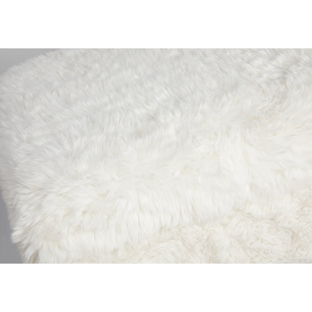 Huggy Luxury Plush Faux Fur Upholstered Storage Bench. Picture 4