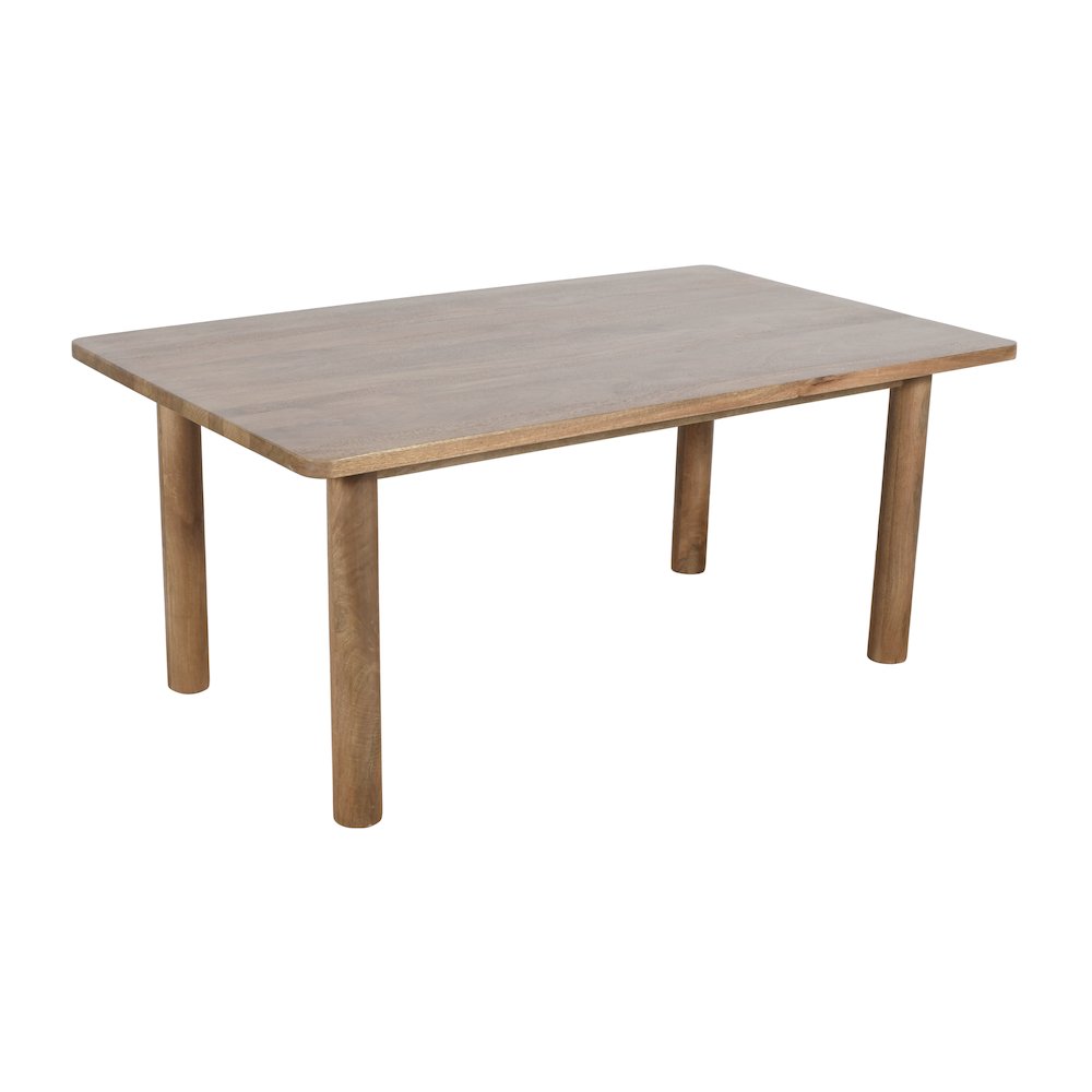Bodhi 70" Rustic Solid Wood Dining Table. Picture 2