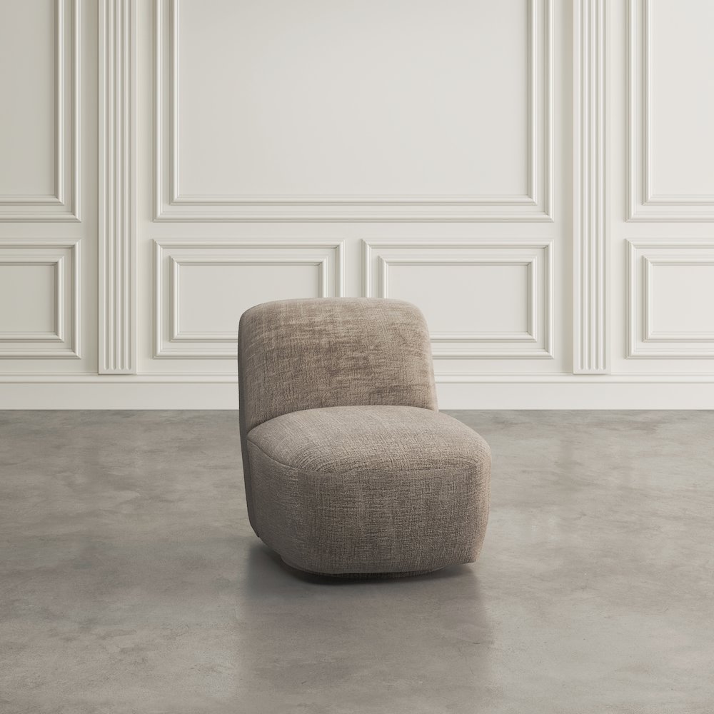 Josie Upholstered Contemporary Casual Swivel Accent Chair. Picture 10