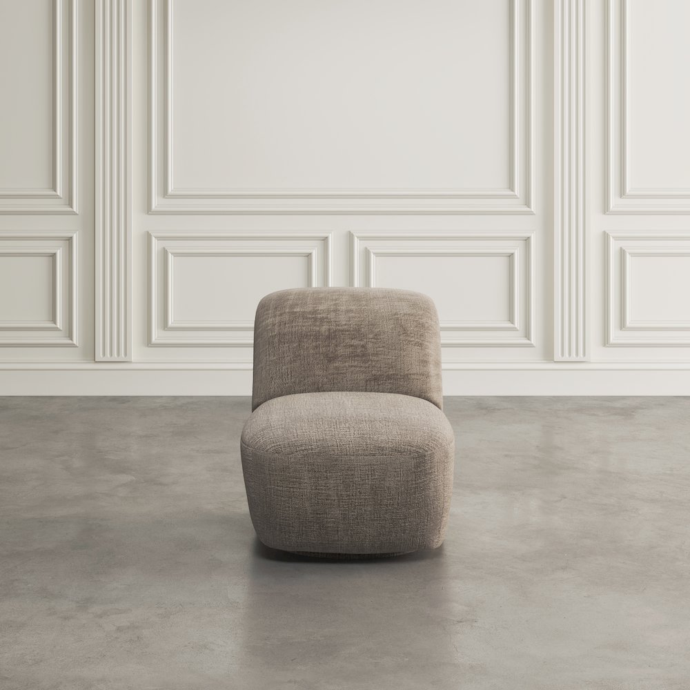 Josie Upholstered Contemporary Casual Swivel Accent Chair. Picture 9