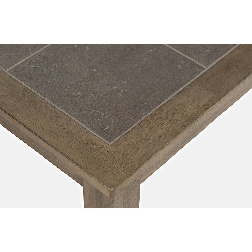 Prescott Park Modern Contemporary 74'' Extension Dining Table with Tile Inlay. Picture 3