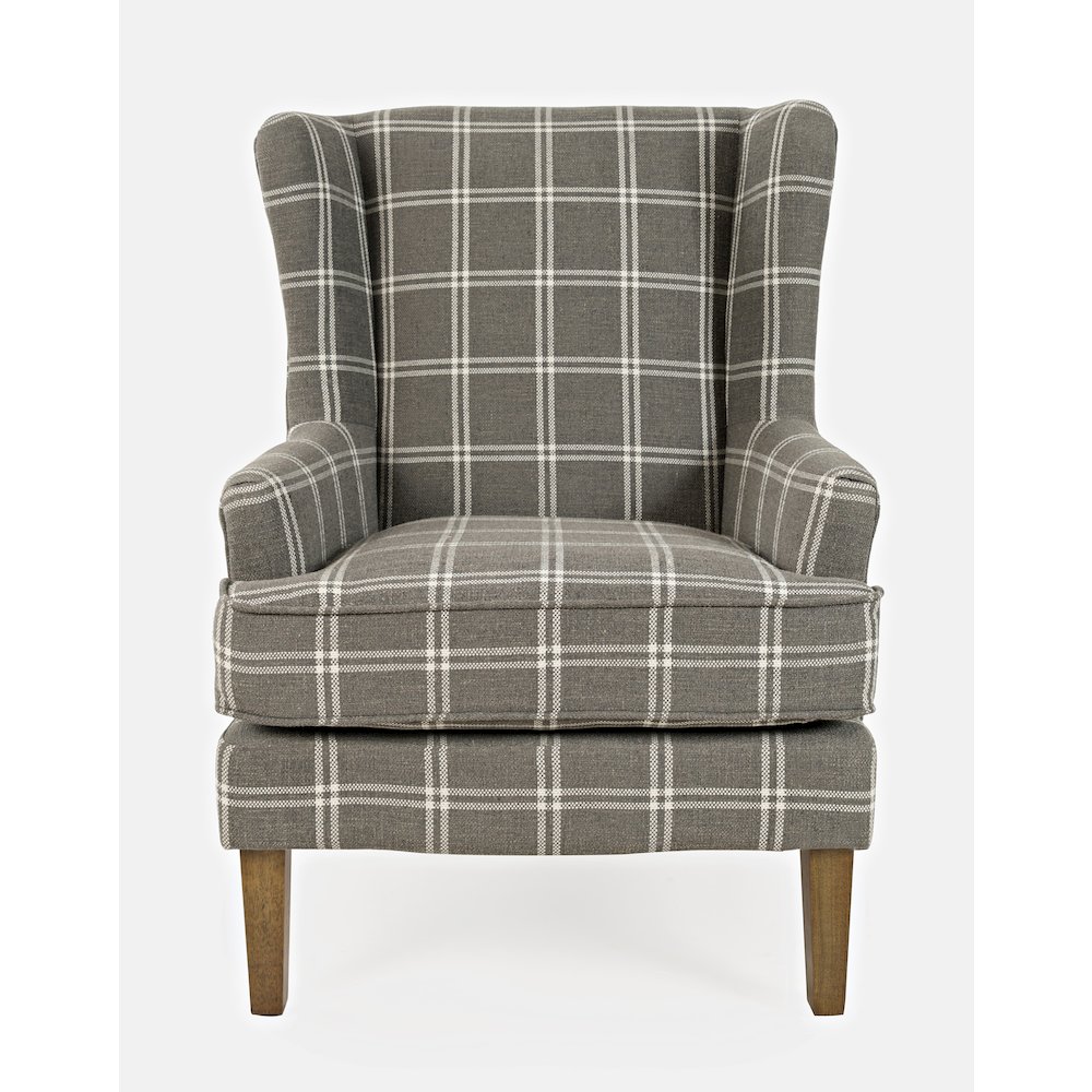 Lacroix Traditional Upholstered Wingback Accent Chair. Picture 1