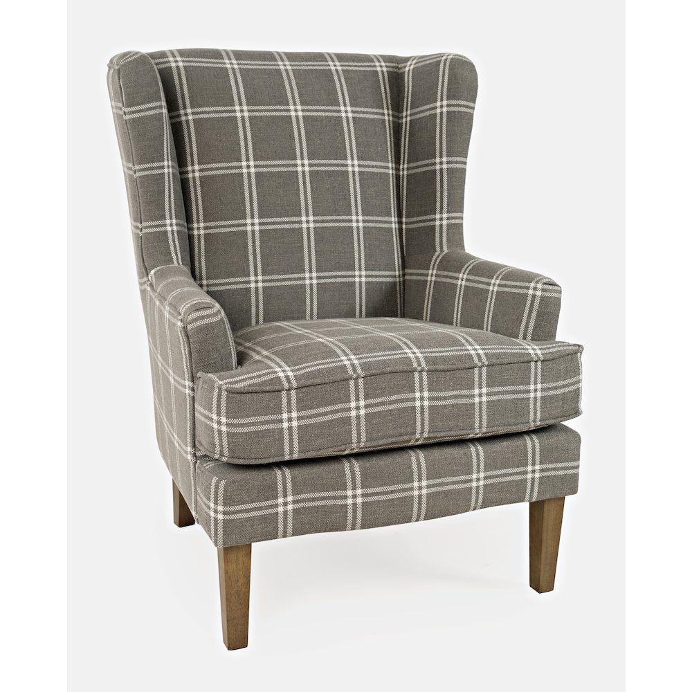 Lacroix Traditional Upholstered Wingback Accent Chair. Picture 2