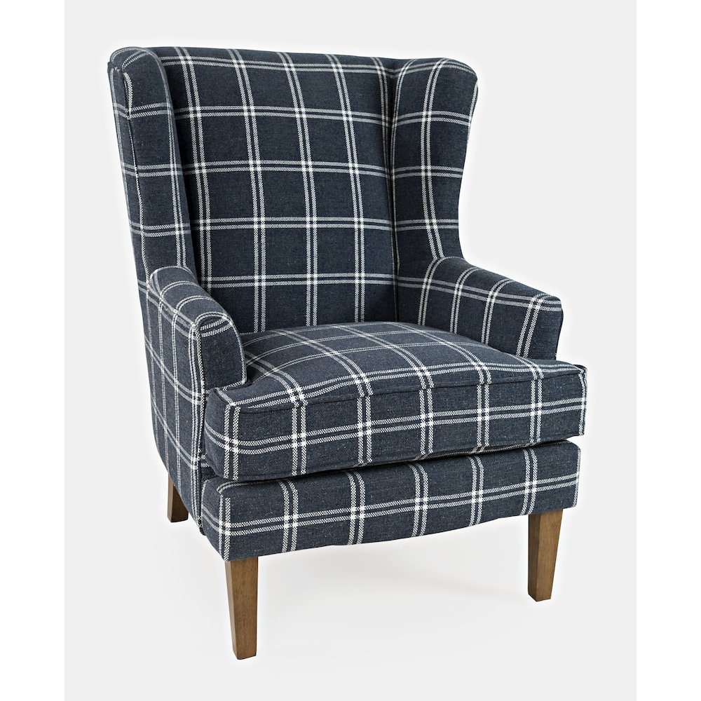 Lacroix Traditional Upholstered Wingback Accent Chair. Picture 2