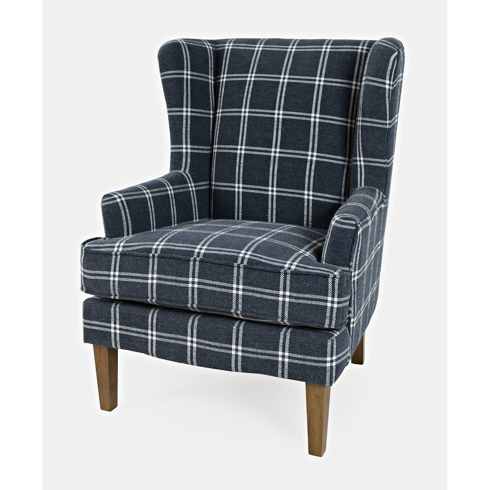 Lacroix Traditional Upholstered Wingback Accent Chair. Picture 3
