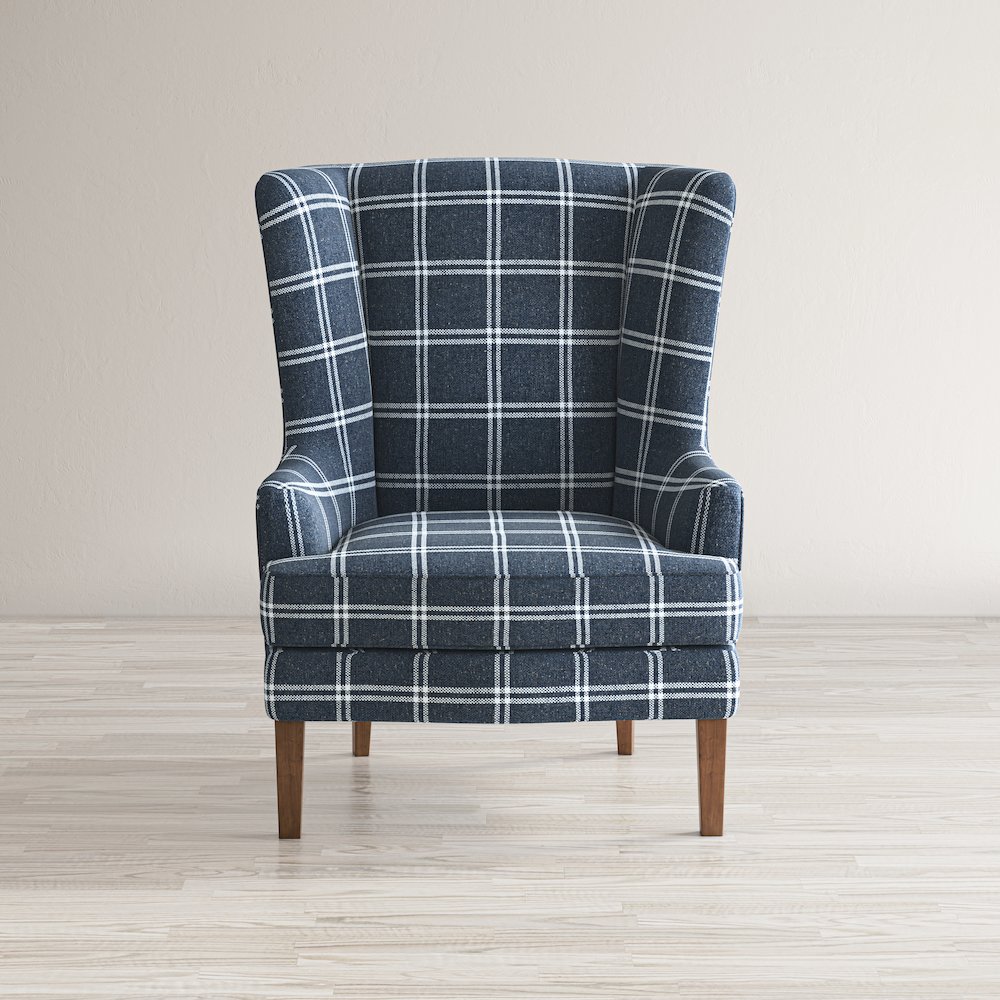 Lacroix Traditional Upholstered Wingback Accent Chair. Picture 9