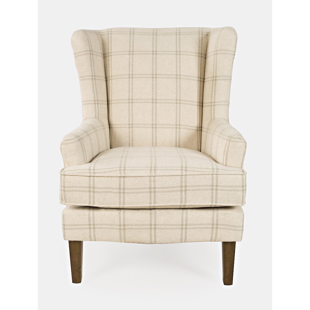 Lacroix Traditional Upholstered Wingback Accent Chair. Picture 1