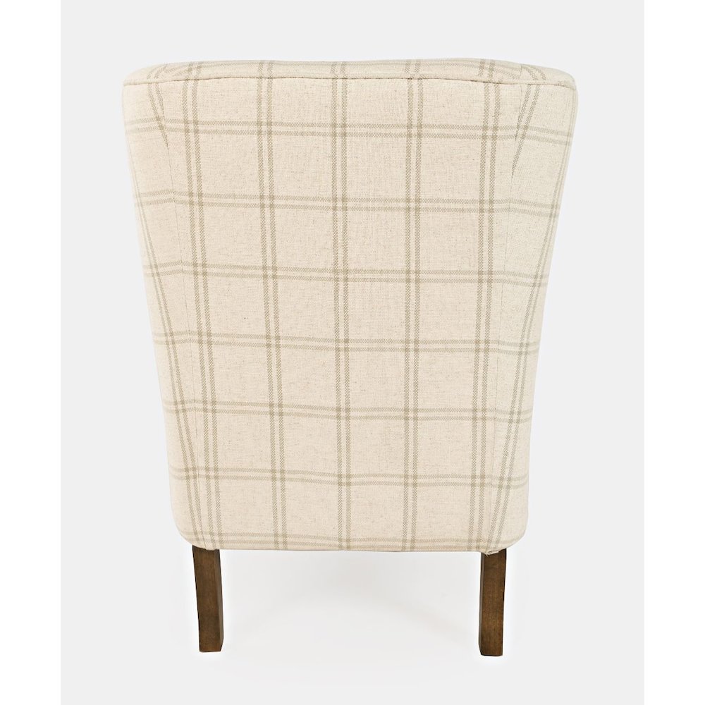 Lacroix Traditional Upholstered Wingback Accent Chair. Picture 6