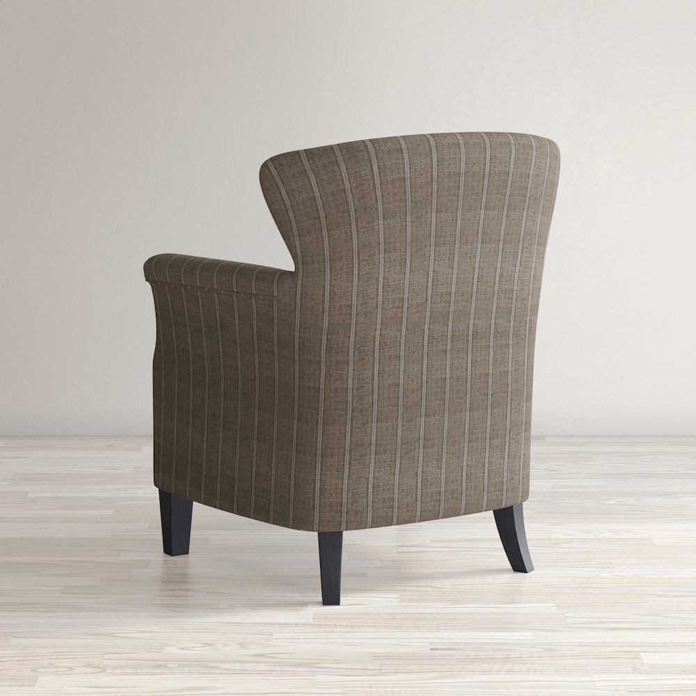 Layla Classic Upholstered Accent Chair with Nailhead Trim. Picture 5