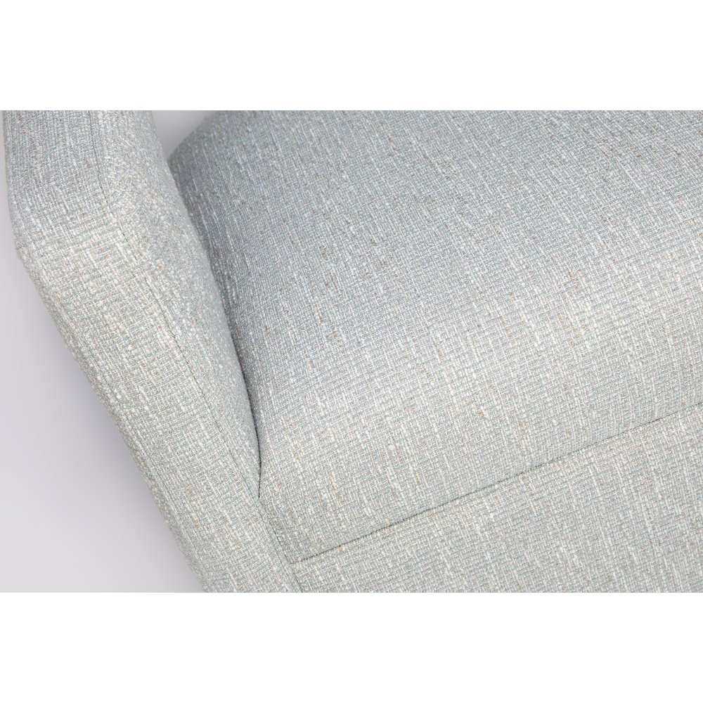Lexy Modern Sculpted Curved Upholstered Swivel Accent Chair. Picture 3