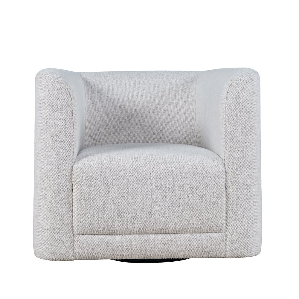 Lola Modern Contemporary Barrel Swivel Upholstered Accent Armchair. Picture 1