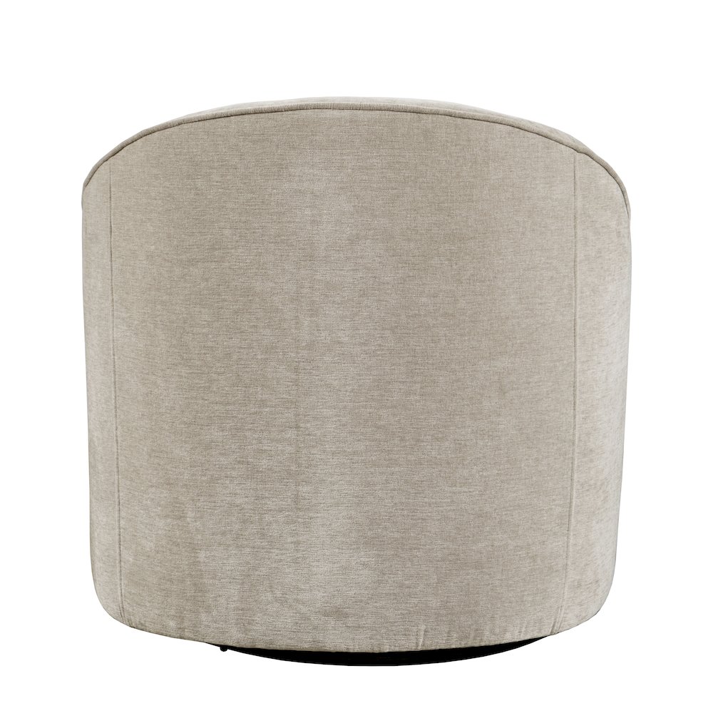 Lulu Mid-Century Modern Upholstered Casual Swivel Accent Chair. Picture 7