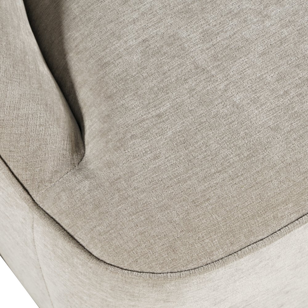 Lulu Mid-Century Modern Upholstered Casual Swivel Accent Chair. Picture 4