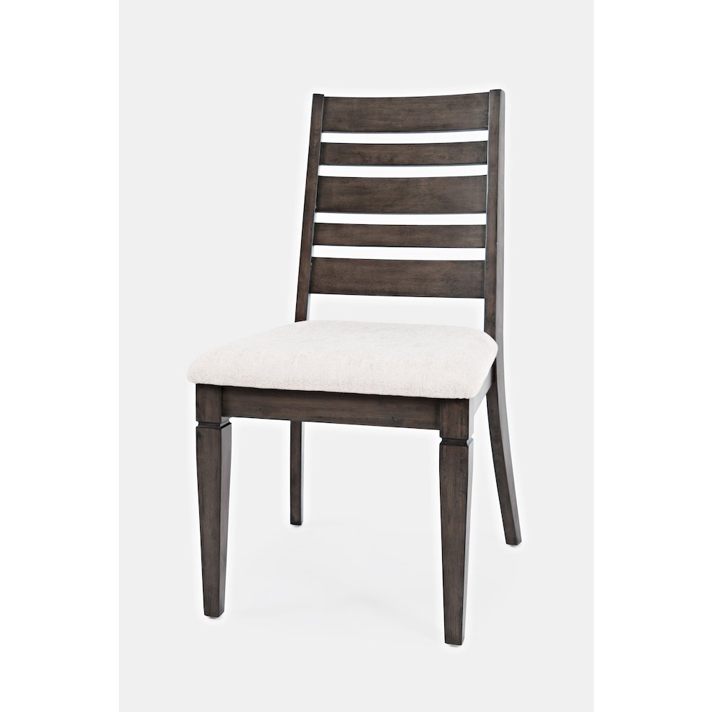 Lincoln Square Contemporary Upholstered Ladderback Chair (Set of 2). Picture 2