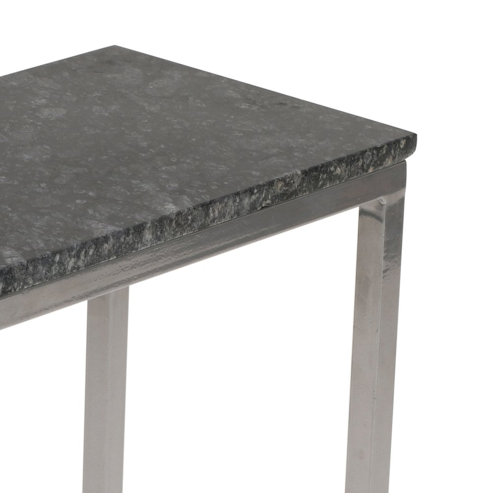 Aurora Solid Marble Modern Luxury Glam Accent C-Table (Set of 2). Picture 8