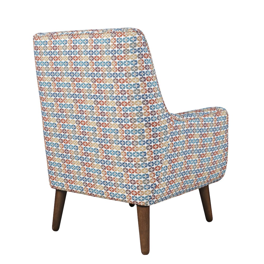 Nielsen Mid-Century Modern Upholstered Retro Geometric Fabric Accent Chair. Picture 5