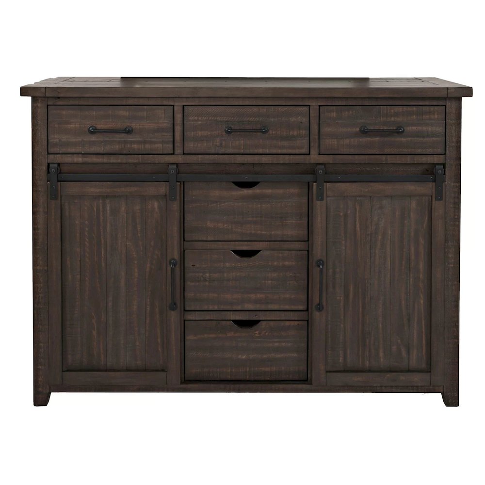 Madison County Rustic Reclaimed Pine Farmhouse Door Dresser. Picture 1