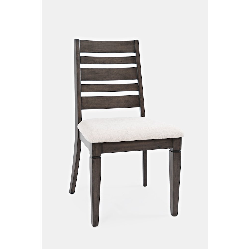 Lincoln Square Contemporary Upholstered Ladderback Chair (Set of 2). Picture 3