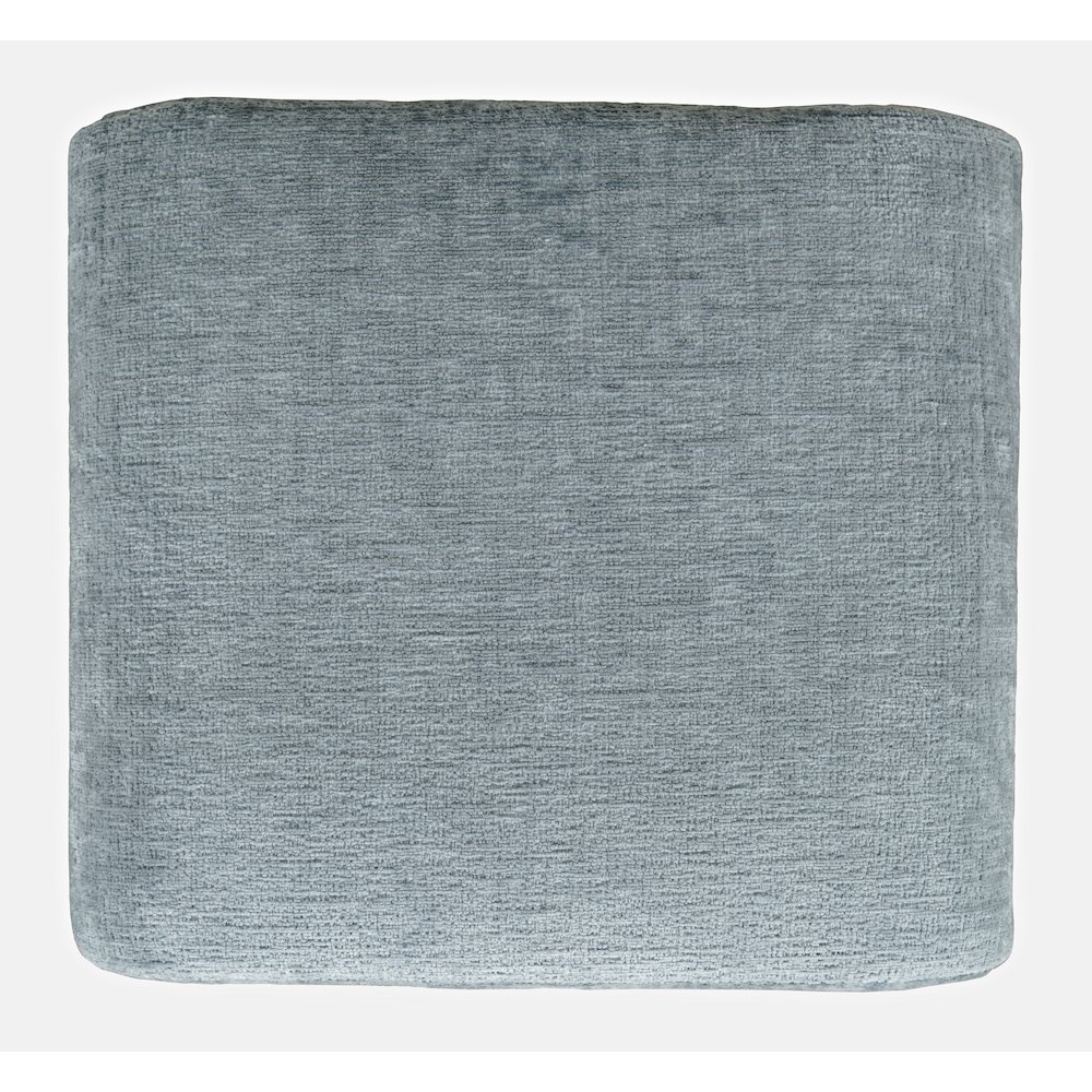 Modern Curved Upholstered Waterfall Jacquard Petite Ottoman Bench - Set of 2. Picture 6