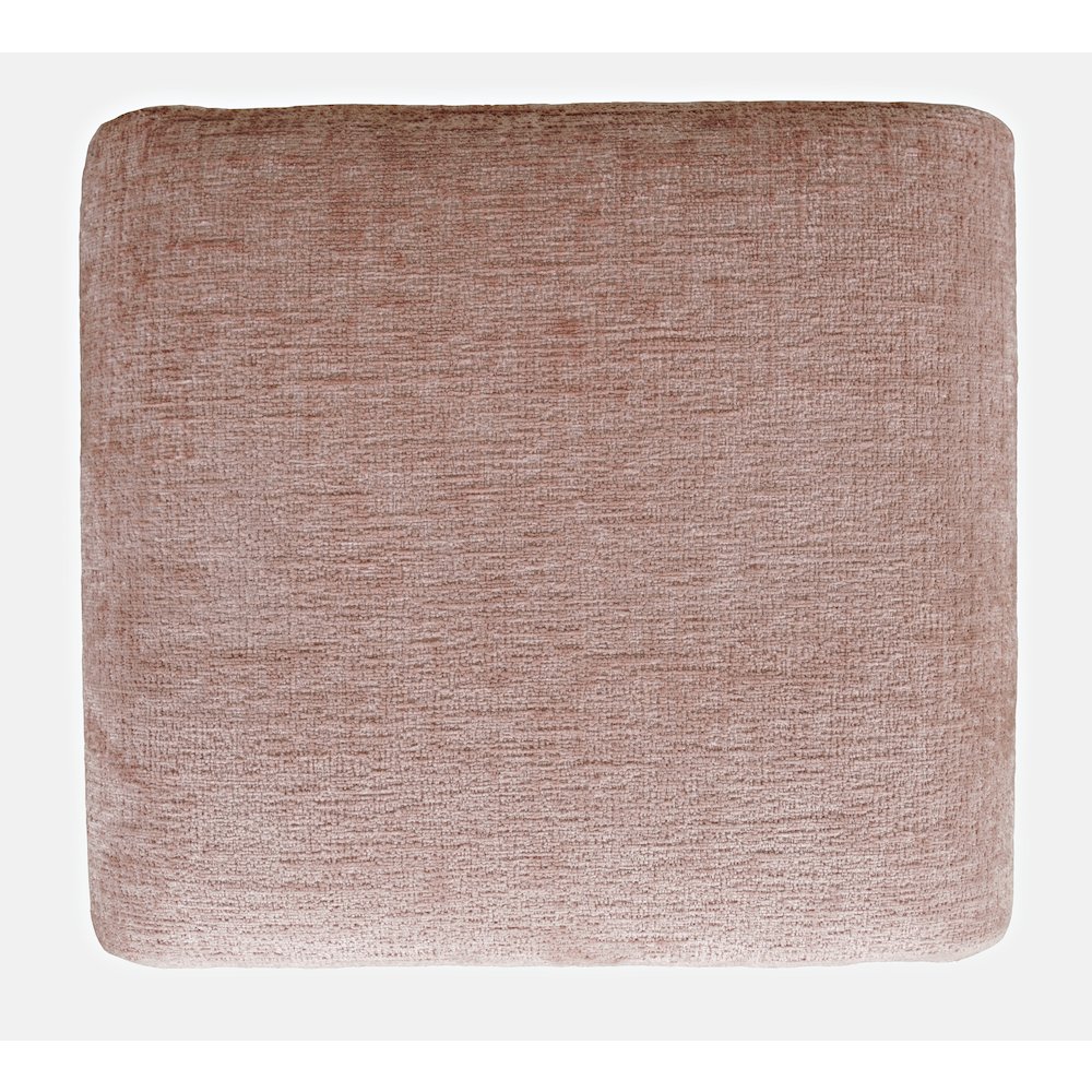 Modern Curved Upholstered Waterfall Jacquard Petite Ottoman Bench - Set of 2. Picture 6