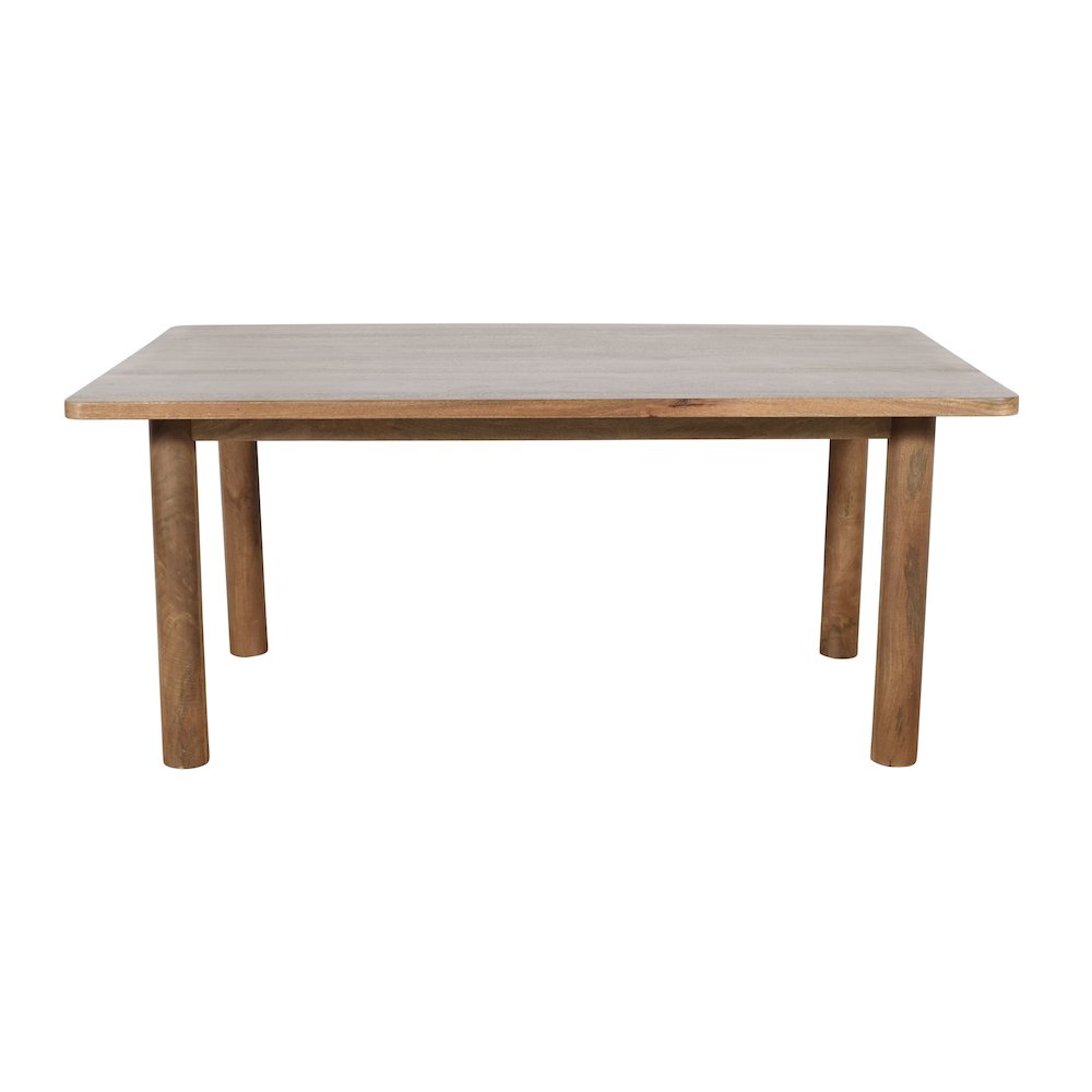 Bodhi 70" Rustic Solid Wood Dining Table. Picture 8