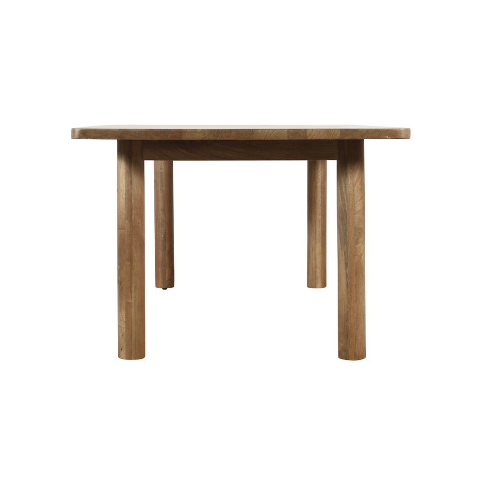 Bodhi 70" Rustic Solid Wood Dining Table. Picture 7