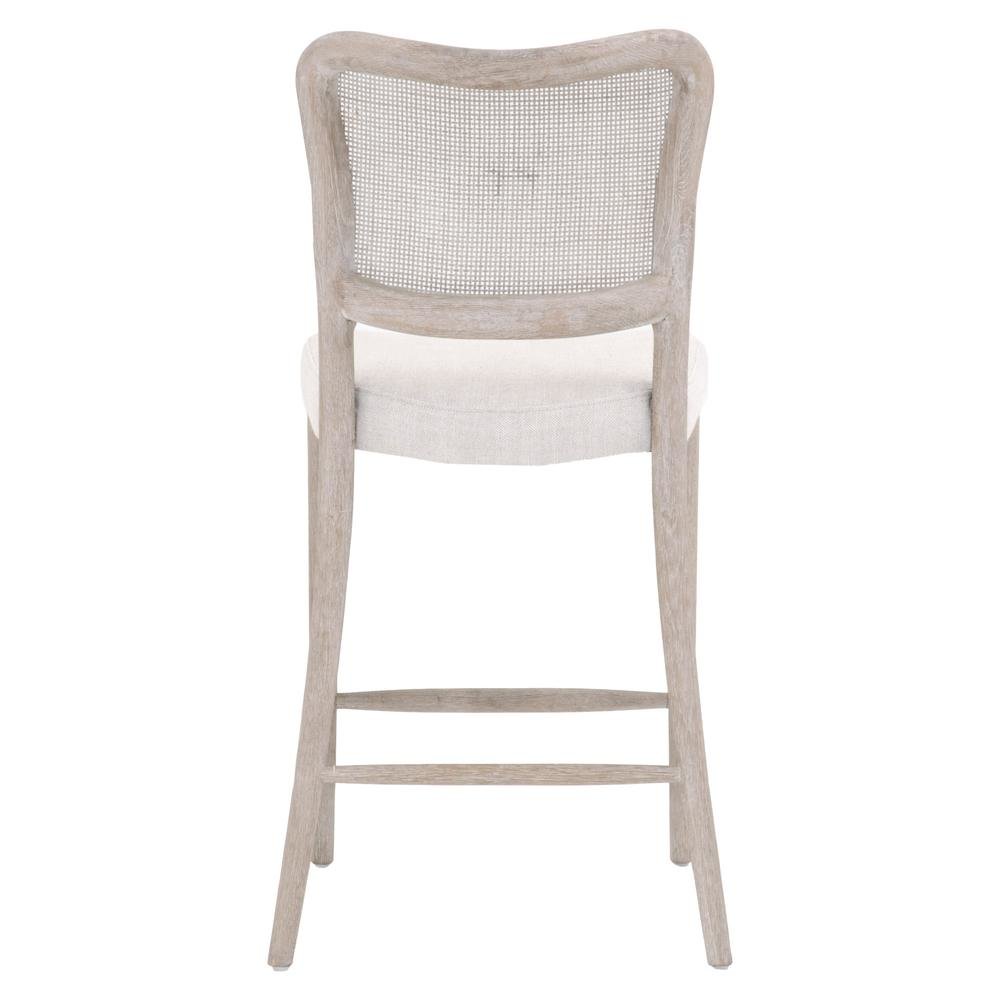Gray Counter Stool with Backrest – Wooden Counter Height Bar Chair. Picture 7