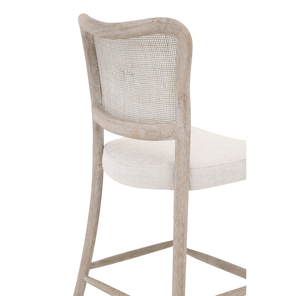 Gray Counter Stool with Backrest – Wooden Counter Height Bar Chair. Picture 8