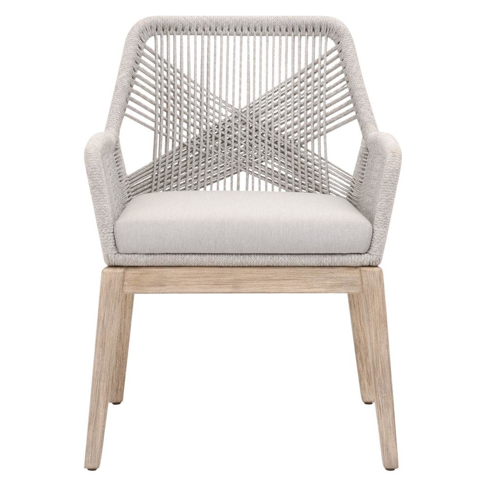 Gray Woven Armchair Set – Accent Chairs Set of 2 for Living Room Seating. Picture 7