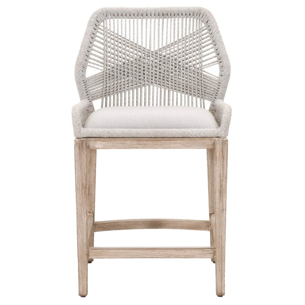 Gray Counter Stool with Mahogany Frame, Brown Bar Stool and Bar Chair Design. Picture 4
