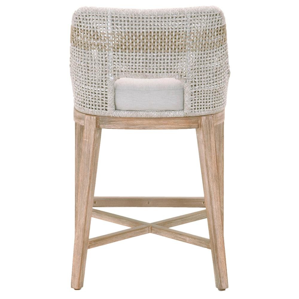 Gray Counter Stool with Mahogany Frame – Counter Height Chair Bar Seat. Picture 7