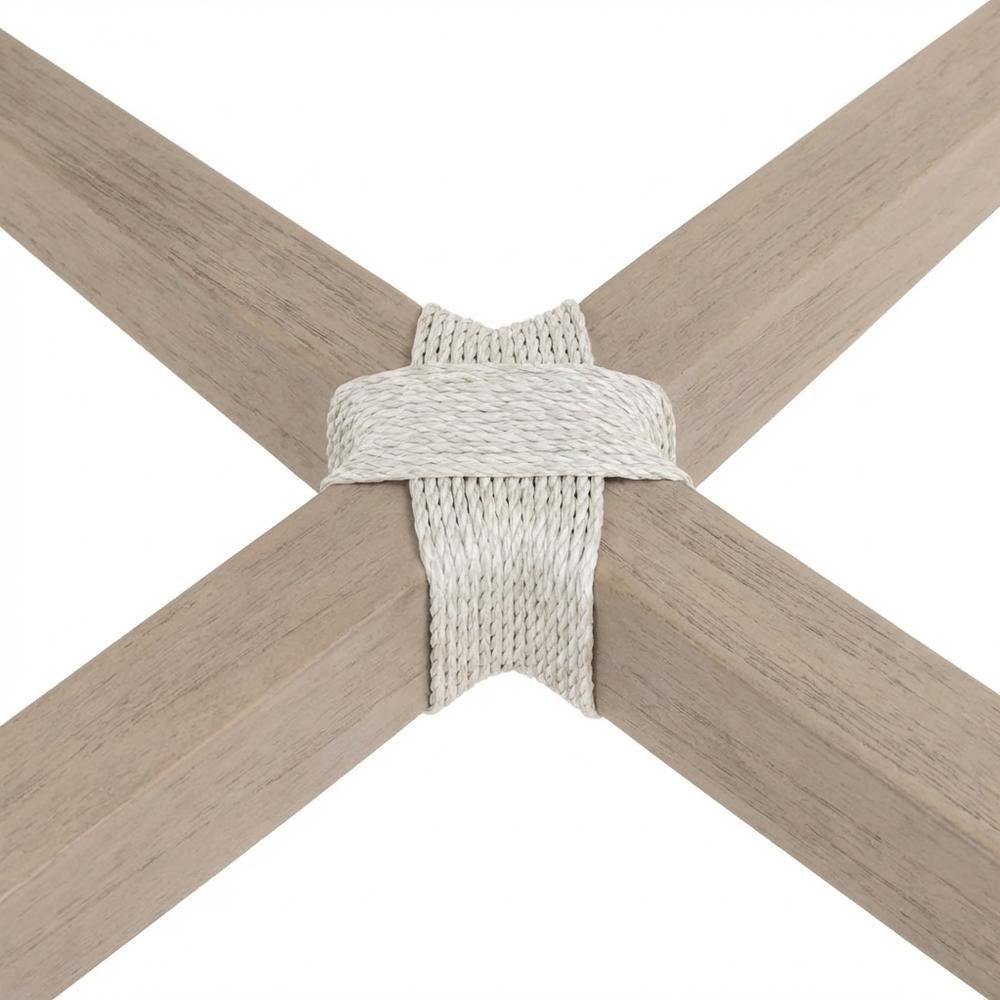 Outdoor Counter Stool with Reversible Cushion and Teak Frame. Picture 6
