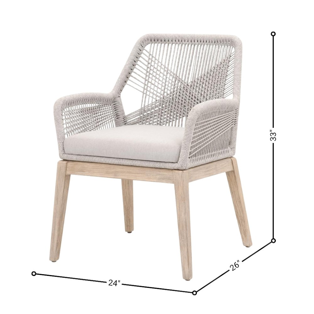 Gray Woven Armchair Set – Accent Chairs Set of 2 for Living Room Seating. Picture 14