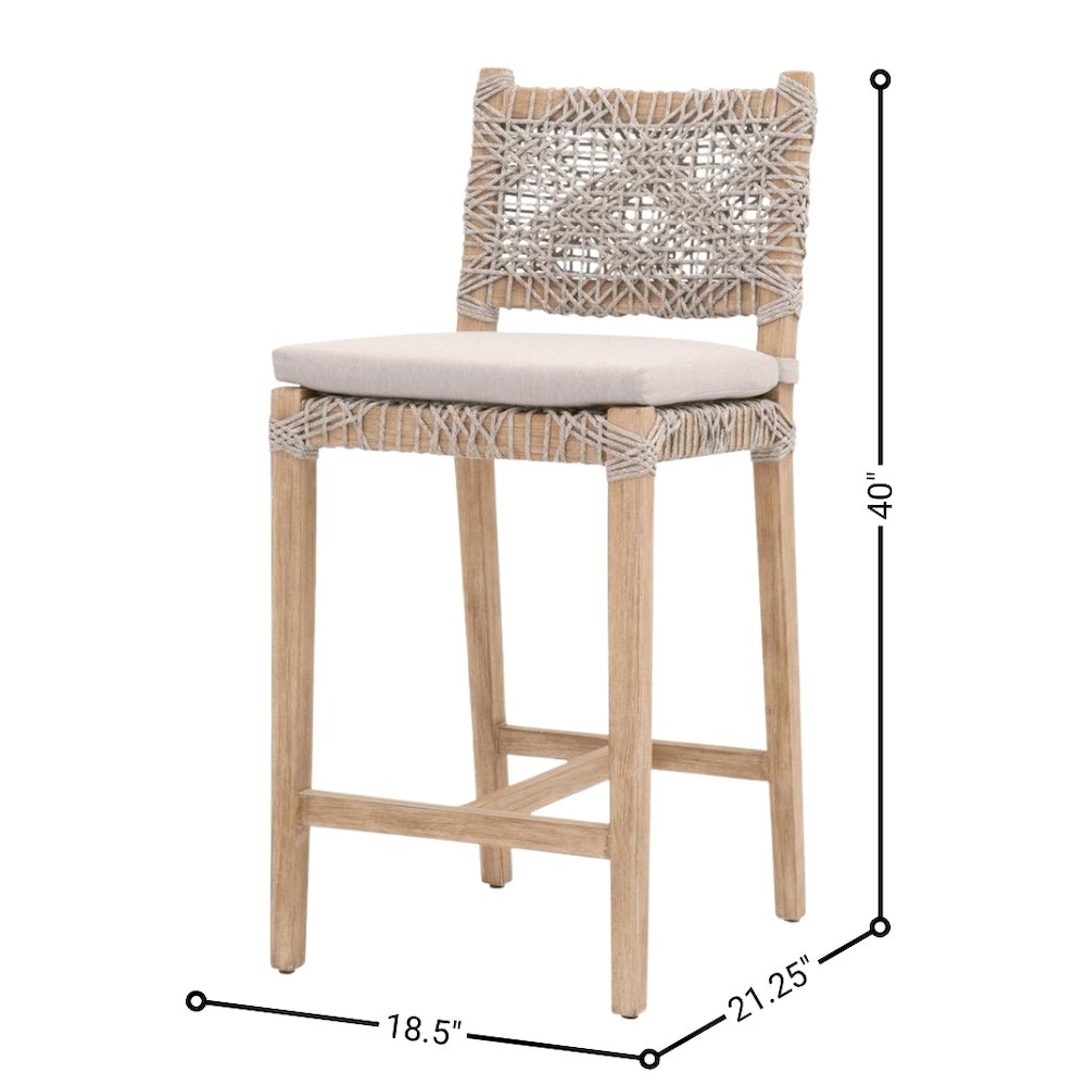 Gray Counter Stool – Brown Bar Stool and Counter Height Chair with Back. Picture 10