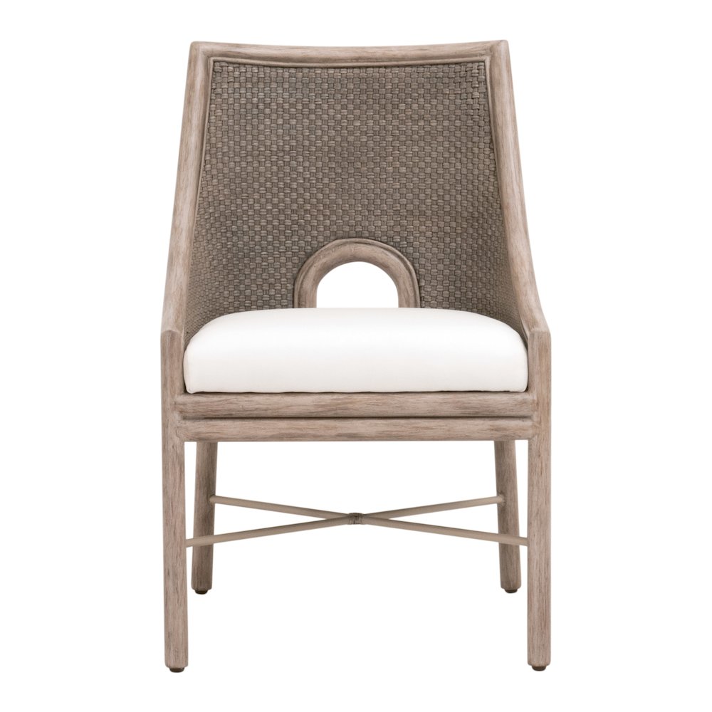 Woven Transitional Adamo Dining Chair, Set of 2. Picture 1