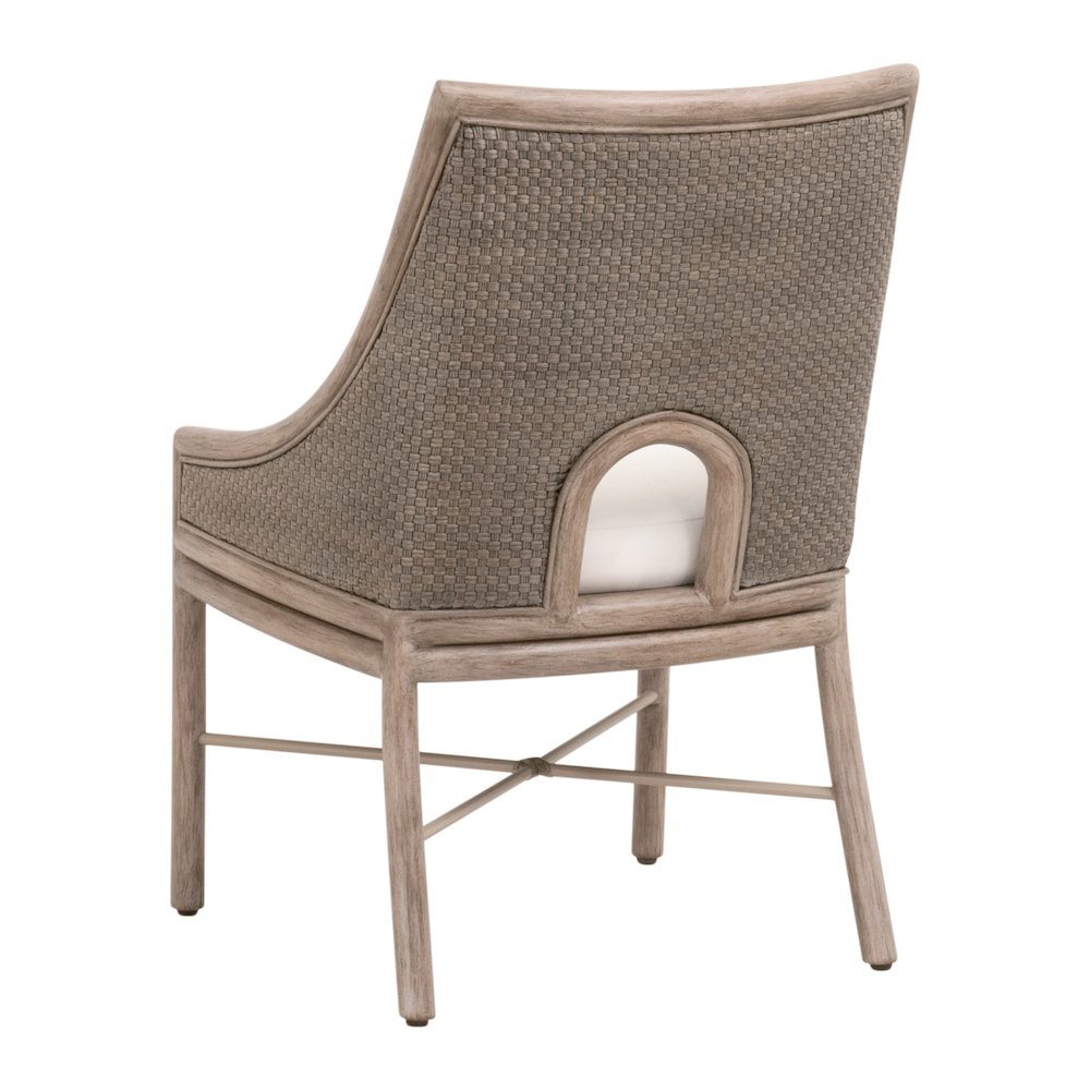 Woven Transitional Adamo Dining Chair, Set of 2. Picture 4