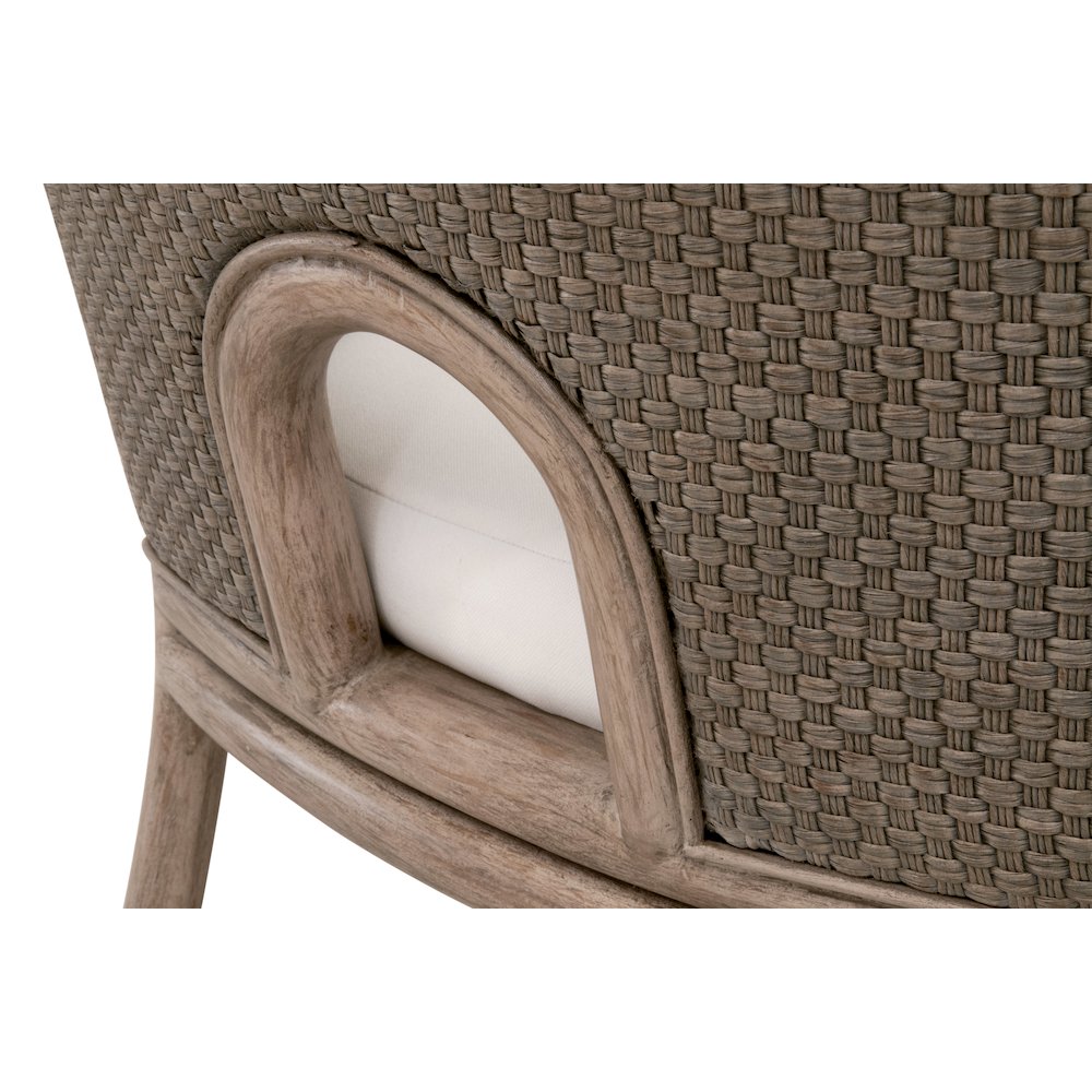 Woven Transitional Adamo Dining Chair, Set of 2. Picture 7